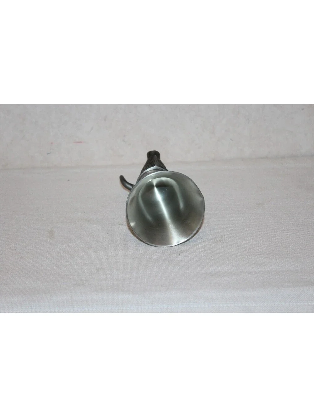 Vintage Pewter Bull Stirrup Cup Chalice Made in Thailand Western Hunting Cup